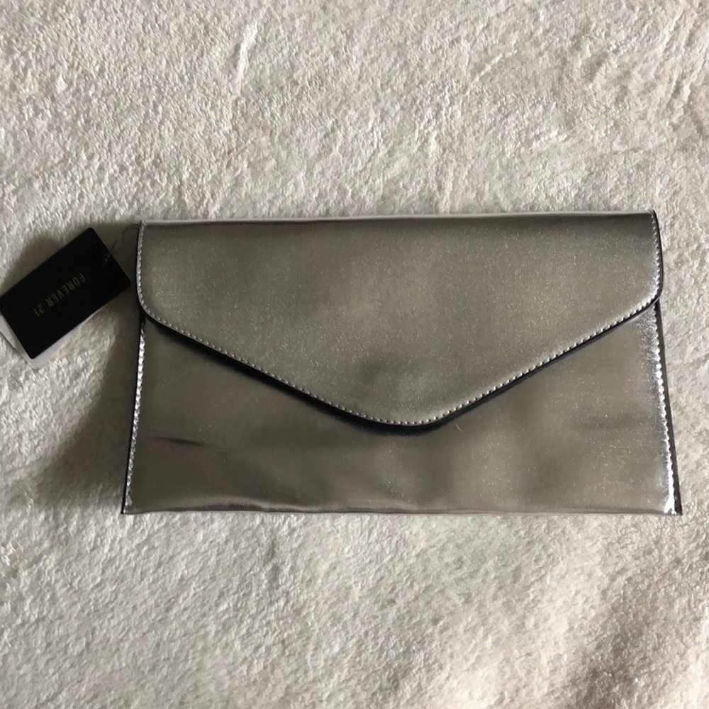 Forever 21 Silver Clutch